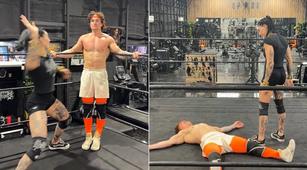 Rhea Ripley Leaves Jesse James West Bruised After Brutal WWE Training Session Goes Viral Rhea Ripley Leaves Jesse James West Bruised After Brutal WWE Training Session Goes Viral