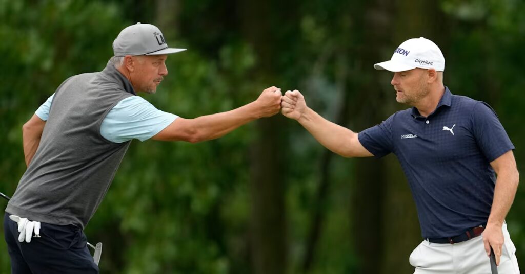 Freddie Jacobson, Søren Kjeldsen hold one-shot lead after Round 1 at American Family Insurance Championship Freddie Jacobson, Søren Kjeldsen hold one-shot lead after Round 1 at American Family Insurance Championship