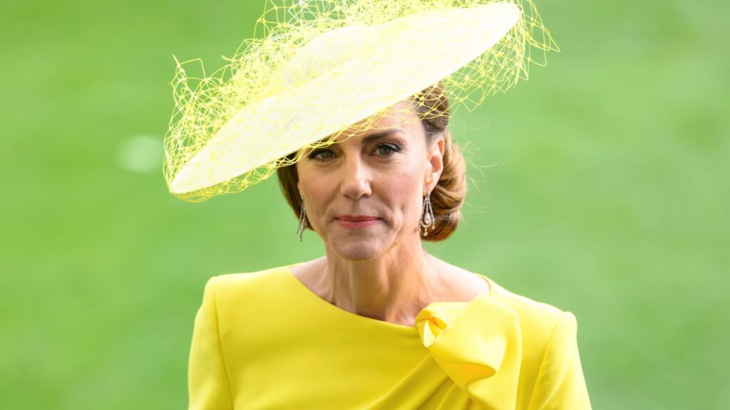 Princess Kate Advises People to Do “One Thing” to “Stay Well” Princess Kate Middleton wears a canary yellow Roksanda dress and a matching hat with netting to attend day two of Royal Ascot 2026 at Ascot Racecourse on June 17, 2026 in Ascot, England